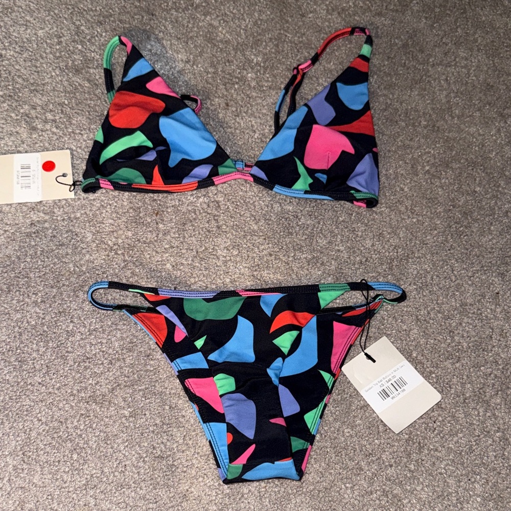 Colorful Abstract Women's Bikini Set